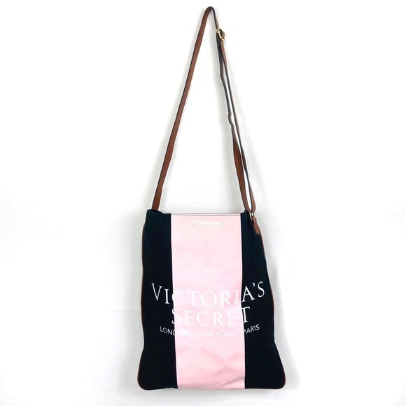 SOLD 🛑VICTORIA’S SECRET STRIPE CROSSBODY BAG - Picture 1 of 3